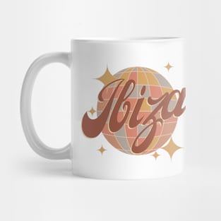 Ibiza disco ball Retro Vintage Style Mug